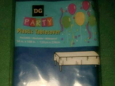 Royal blue Party Plastic Table Cover