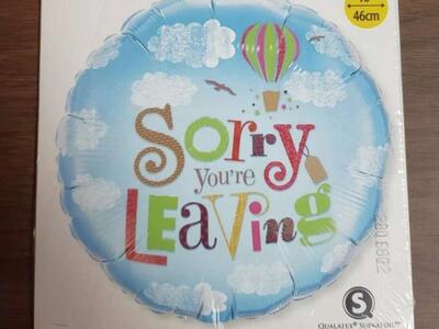 Sorry You're Leaving Special Occaion 18" Foil