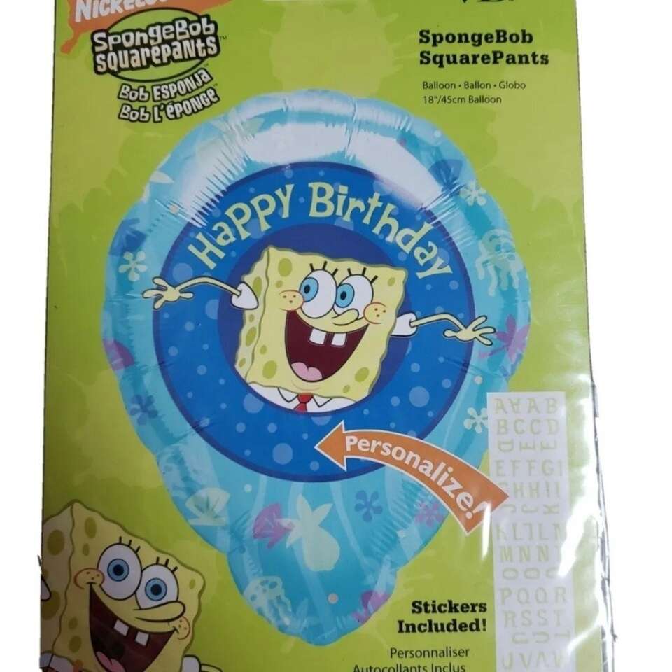 Spongebob SquarePants Happy Birthday Balloons