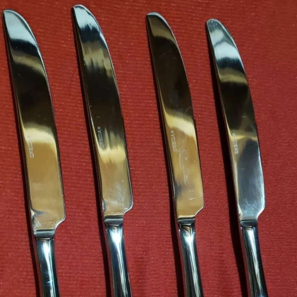 10 Oneida Moon crest Stainless Dinner Butter Knife