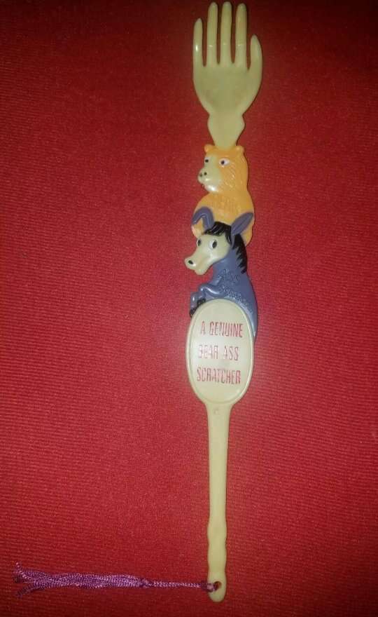 Vintage 1970's Back Scratcher White Elephant