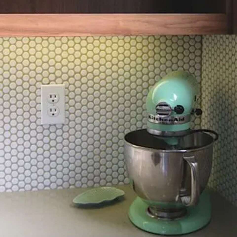 gray glossy penny round