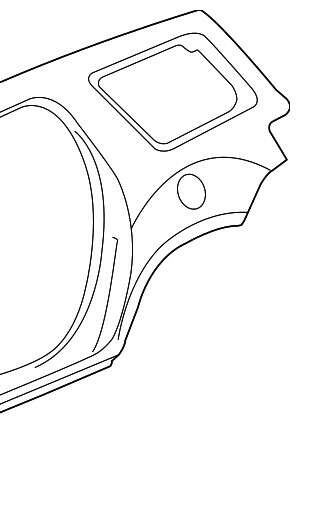 2014-2017 GMC Acadia Left Quarter Panel