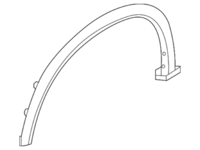 2021-2023 Nissan Rogue Right Fender Molding