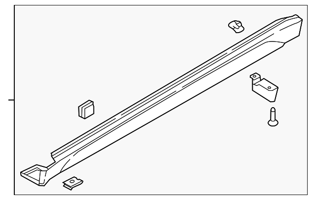 2019-2021 Hyundai Tucson Left Rocker Molding