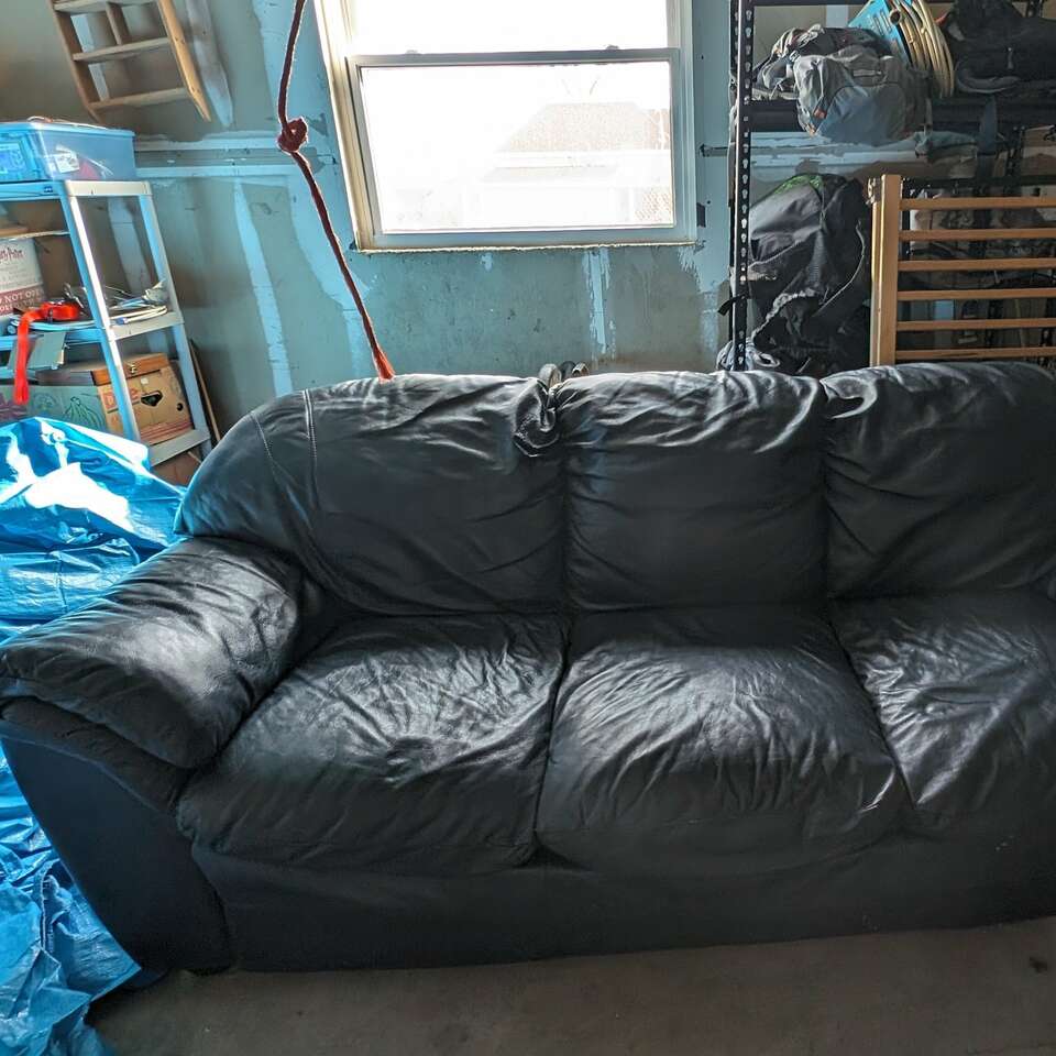 Free Navy Leather Couch Furniture