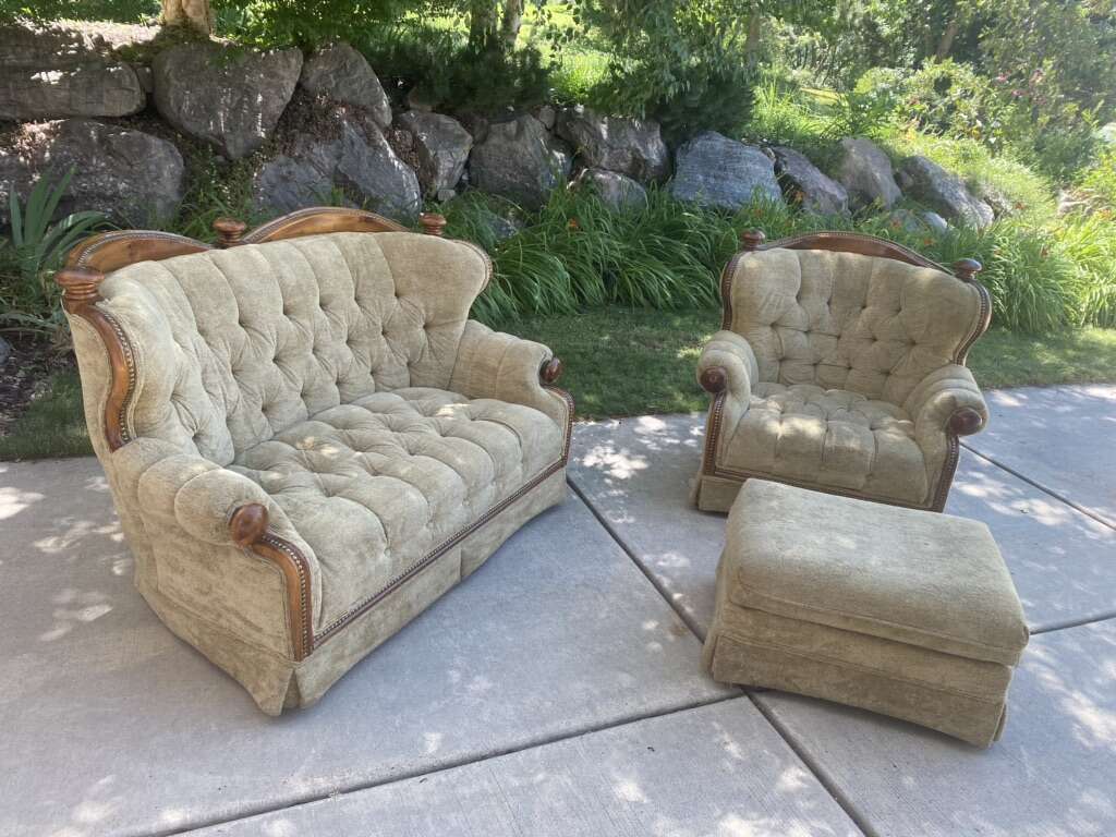 Vintage Rustic Western Living room Set Furniture