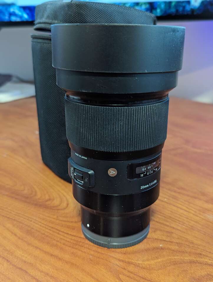 Sigma 20mm F/1.4 DG Art Lens for Sony E