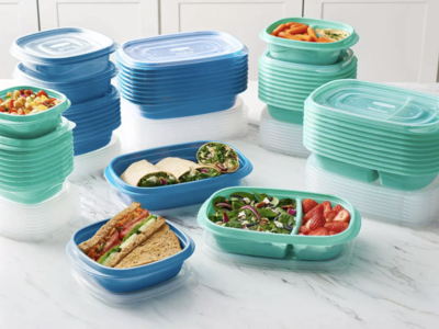 Rubbermaid 100-Piece Meal Prep Food Storage Containers Set Freezer-safe