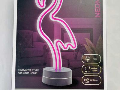New, Flamingo LED Neon Light, Pink