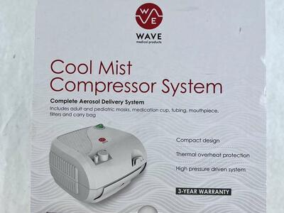 WAVE Cool Mist Compressor Aerosol Delivery System Philips Respironics SideStream