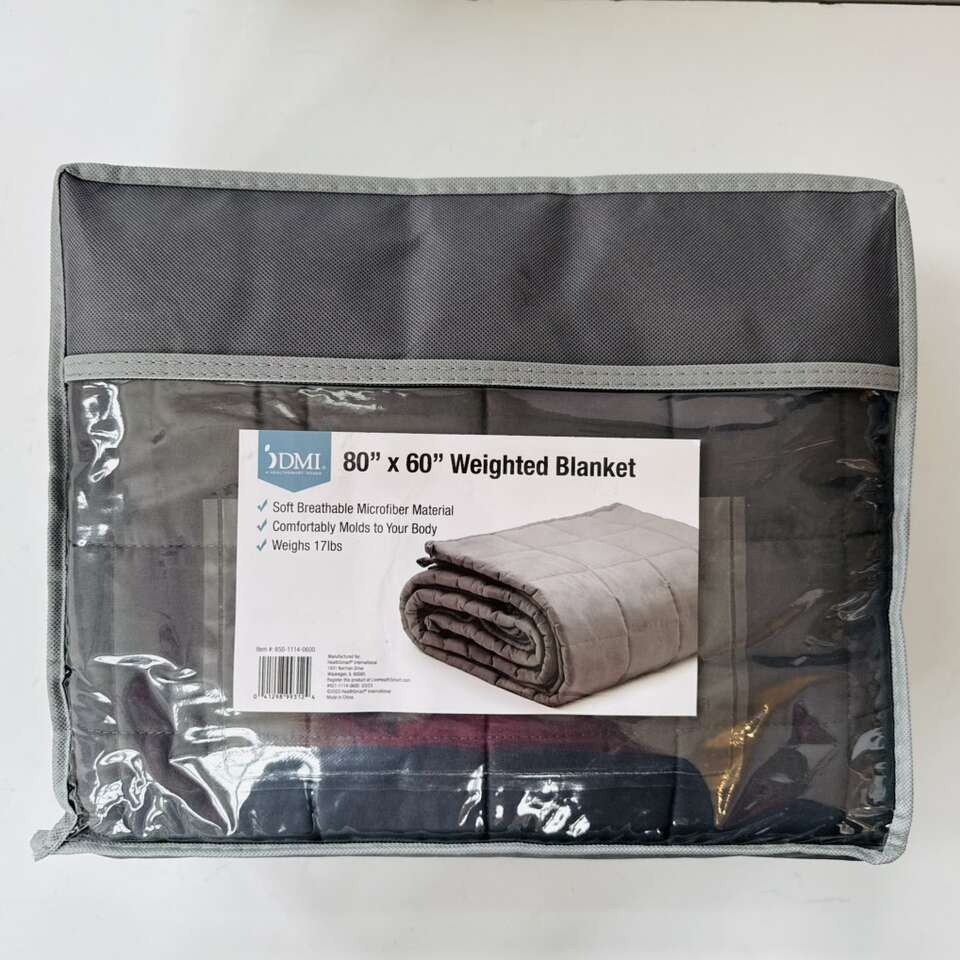 80 x 60 Weighted Blanket Gray 17 lbs