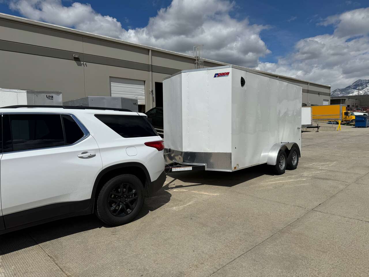 Small Enclosed Trailer Rental - 14' Tow easy with SUV