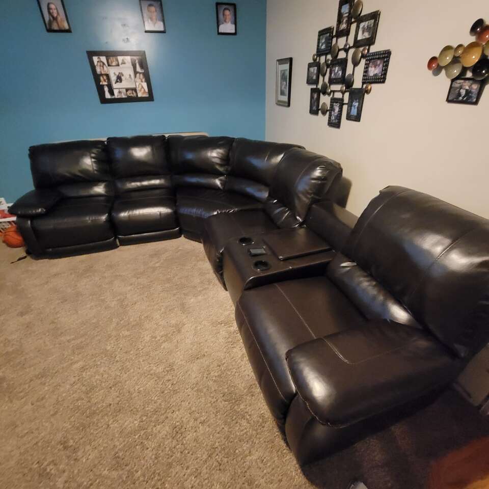 Leather sectional couch Furniture