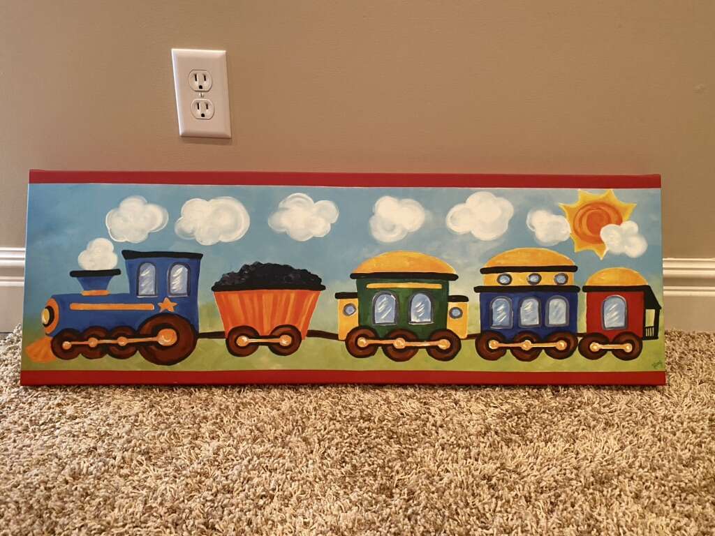 Train Canvas For Kids