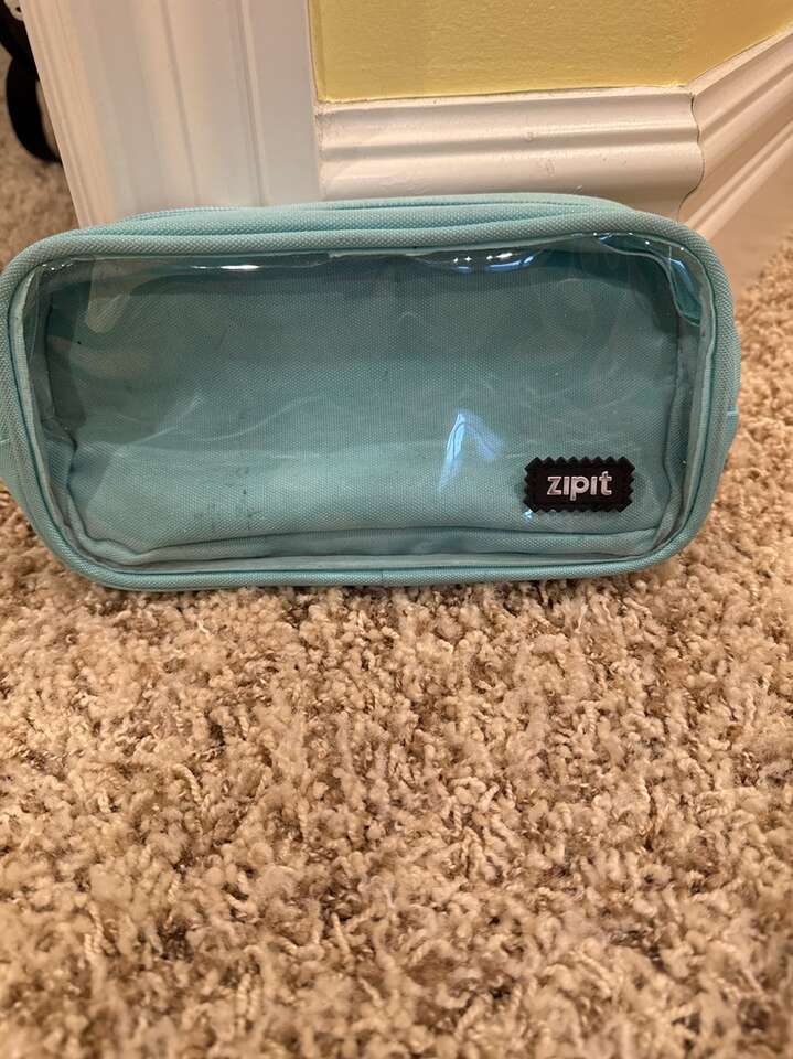 Aqua Zipit Pencil Pouch