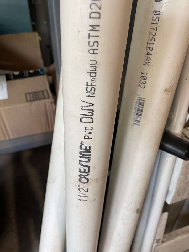 Cresline 1.5 PVC Sewer pipe DWV 68 and 52