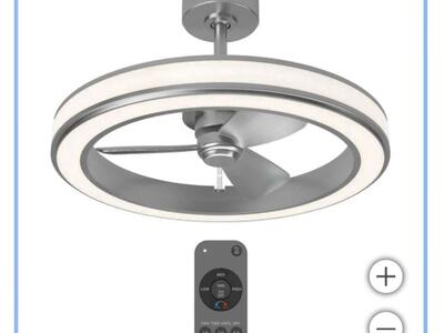Artika Edwin 23" LED Chandelier Ceiling Fan WITH REMOTE NEW
