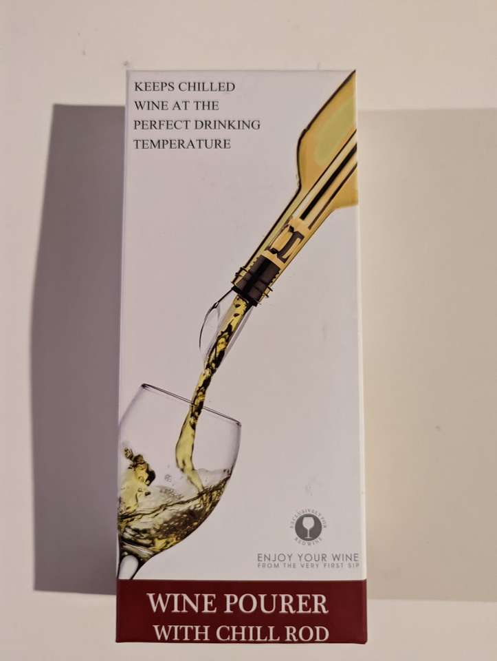 Stainless Steel 3-in-1 Wine Chiller Stick Wine Cooler Wine Decanter with Aerator and Pourer