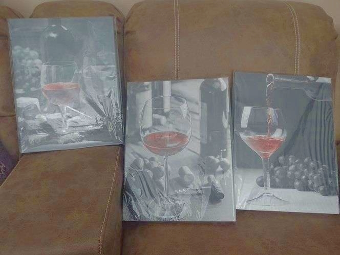 Wine Glass/Bottle Canvas Art/Paintings