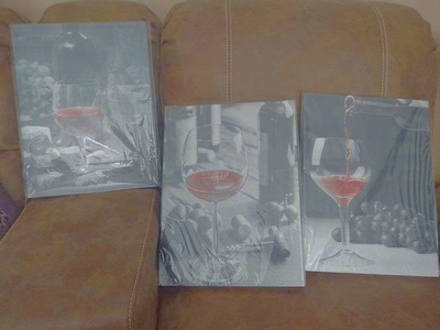 Wine Glass/Bottle Canvas Art/Paintings