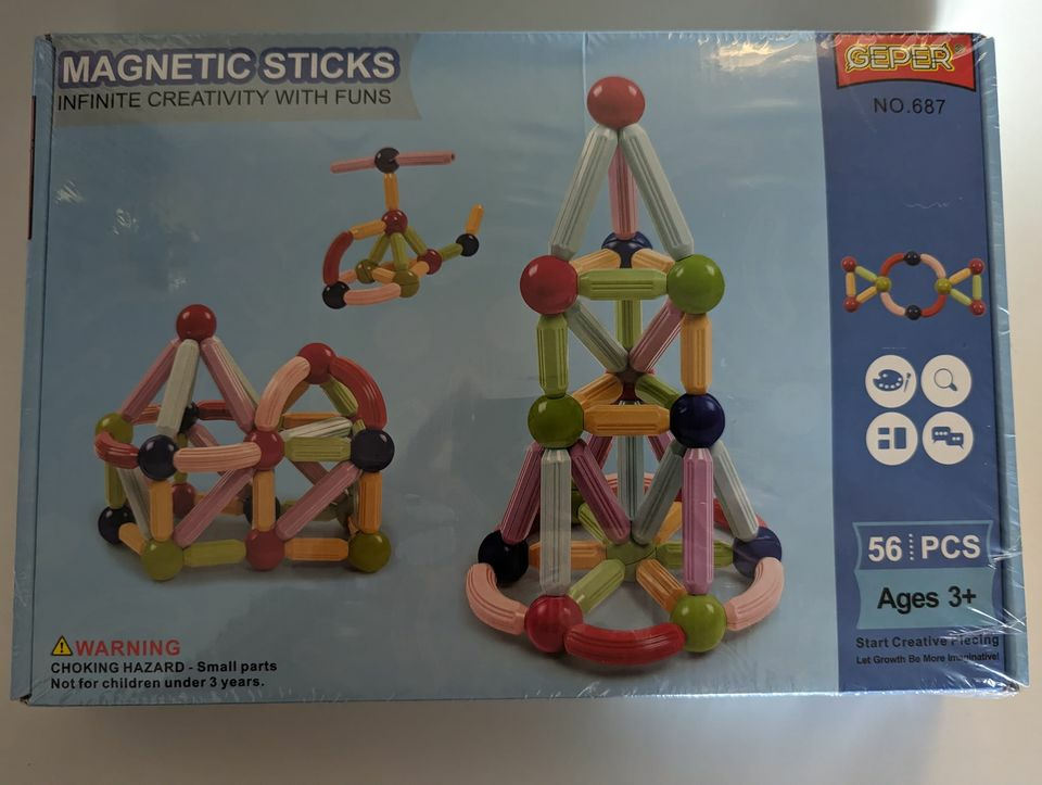 Magnetic Building Sticks