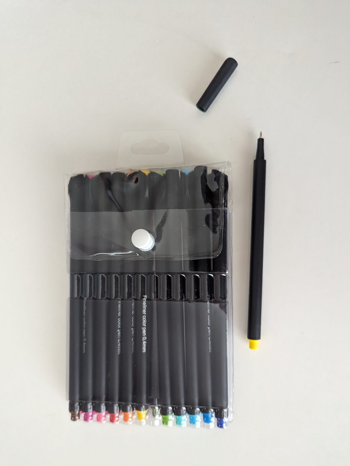 Fine Tip Colored Markers/Pens