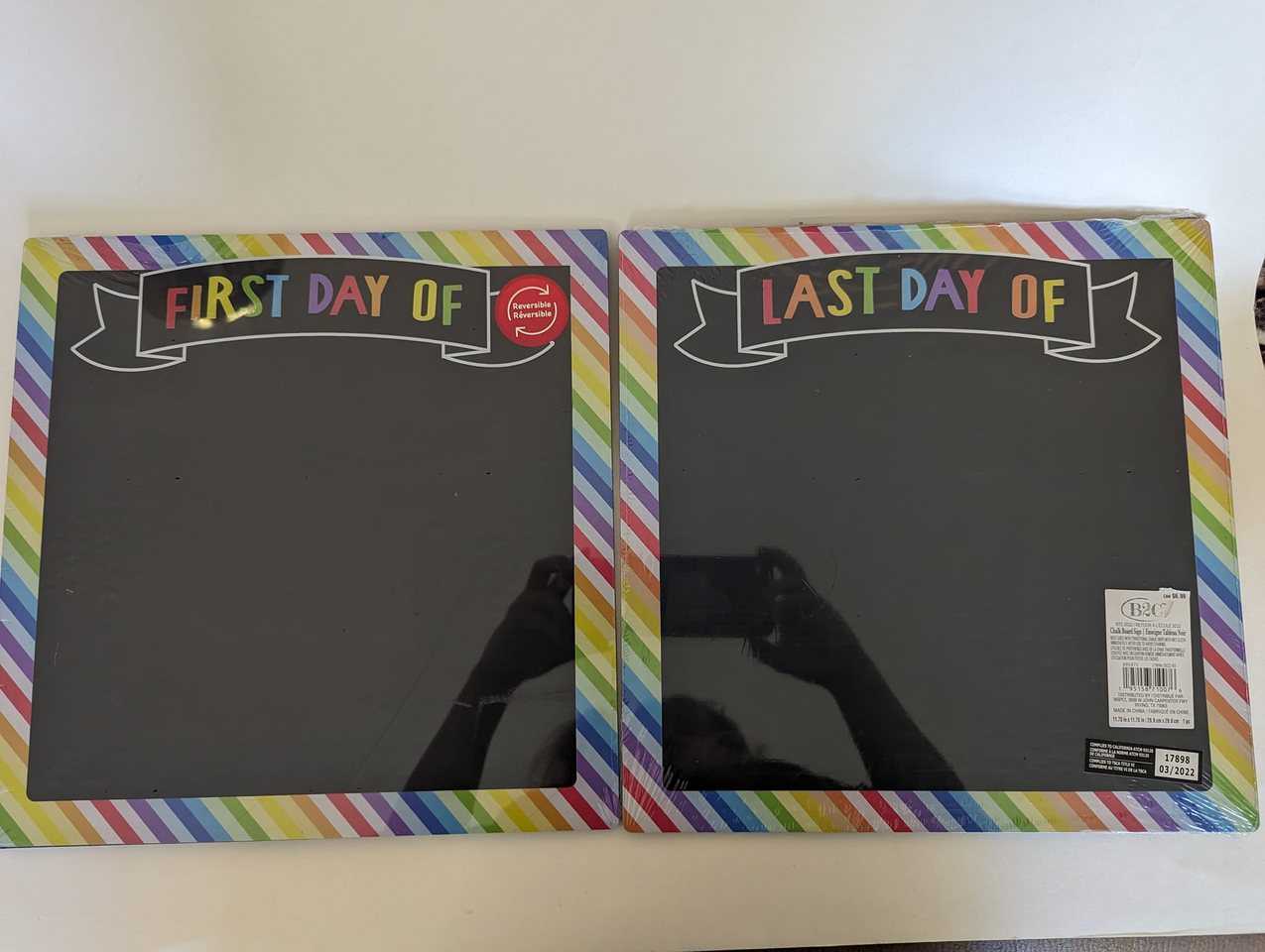 Double Sided First/Last Day of School Boards