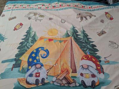 Gnome Camping Table Cloth