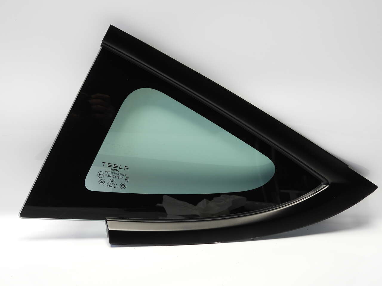 TESLA MODEL 3 QUARTER GLASS LEFT REAR 2017 2018 2019 2020 2021 2022