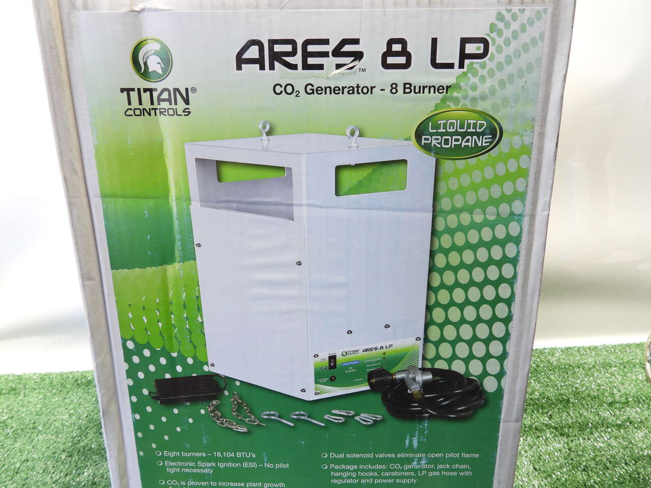 Titan Control Ares 8 LP CO2 Generator 8 Burner Liquid Propane
