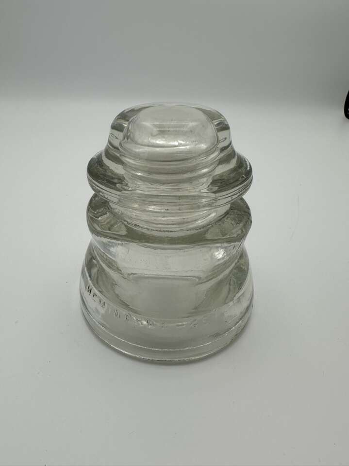 Antique Hemingray Insulator #45 Clear