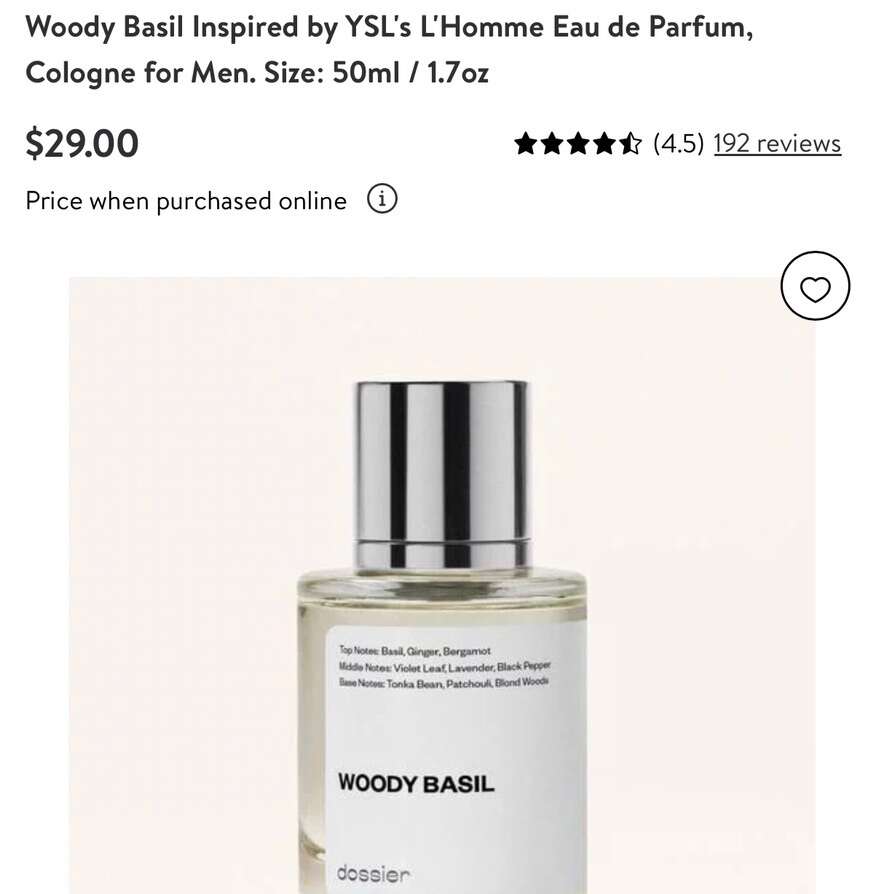 Dossier Woody Basil Cologne