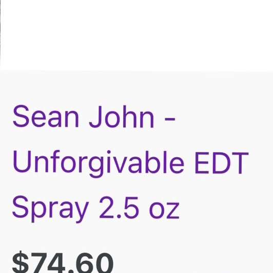 Sean John Unforgivable Cologne