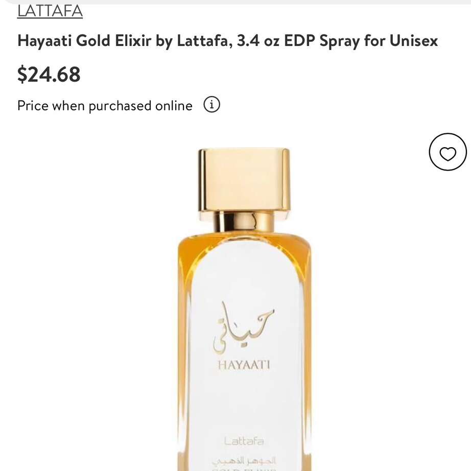 Lattafa Hayaati Gold Exixir Cologne