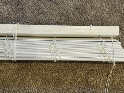 White Faux Wood Blinds