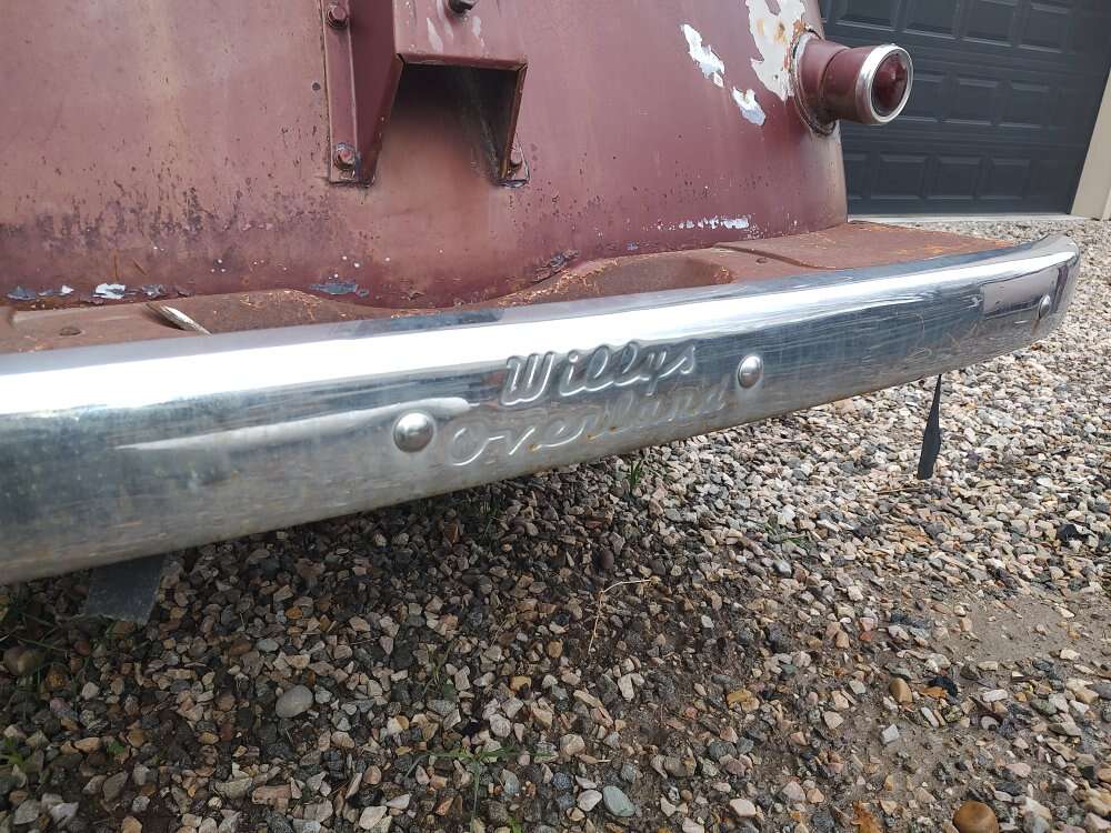 Willy's Overland stamped bumper