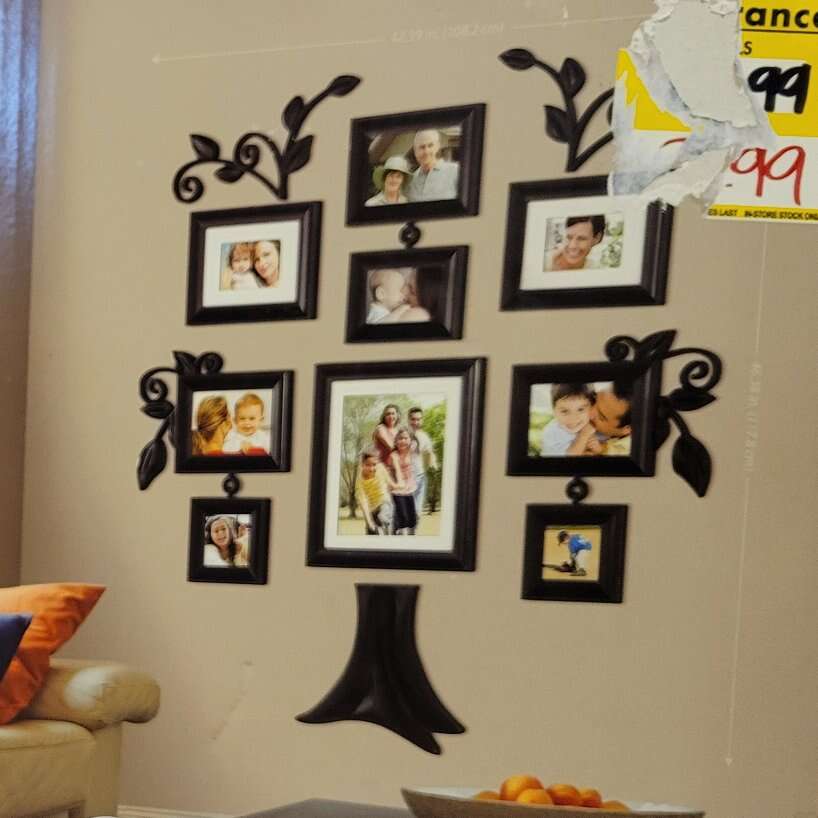 Family Tree picture frame display