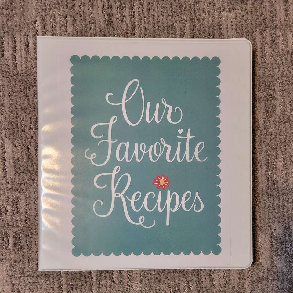 homemade recipe 2" binder