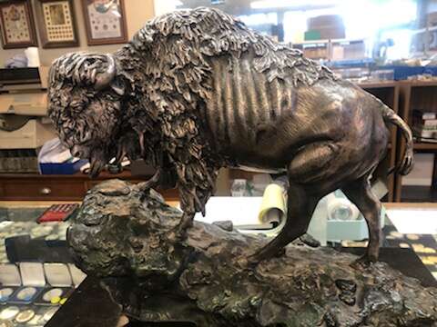 259 oz Silver Buffalo Sculpture ltd edition! stunning  SOLD!!!