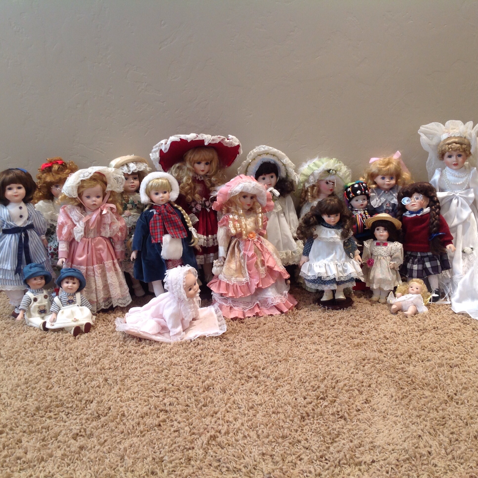 Porcelain dolls buy all or individually see picture for price