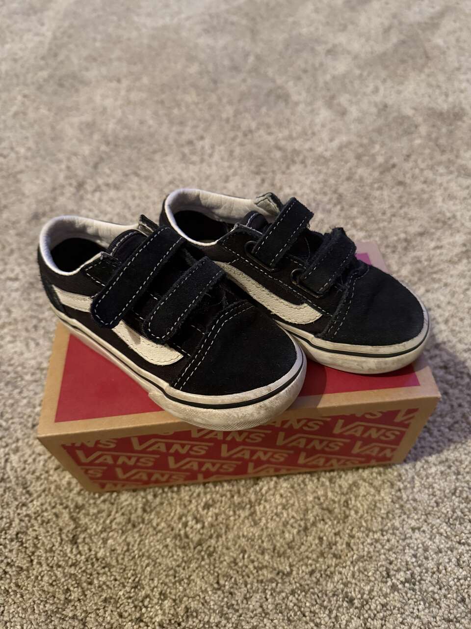 Vans toddler size 7.5 shoe black