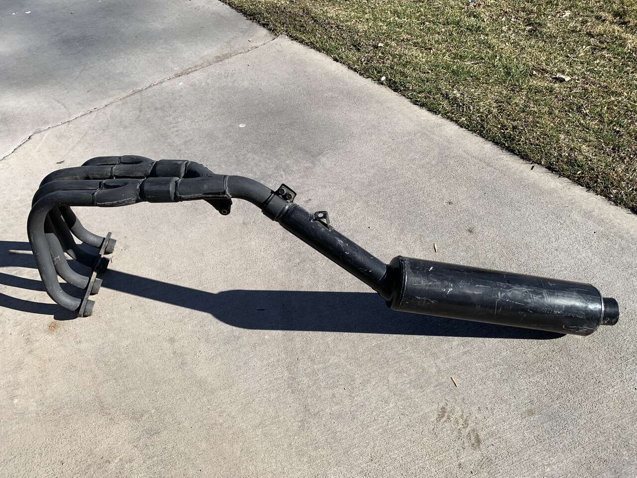 1980s Honda CBR 600 F Exhaust Header & Muffler Good Condition