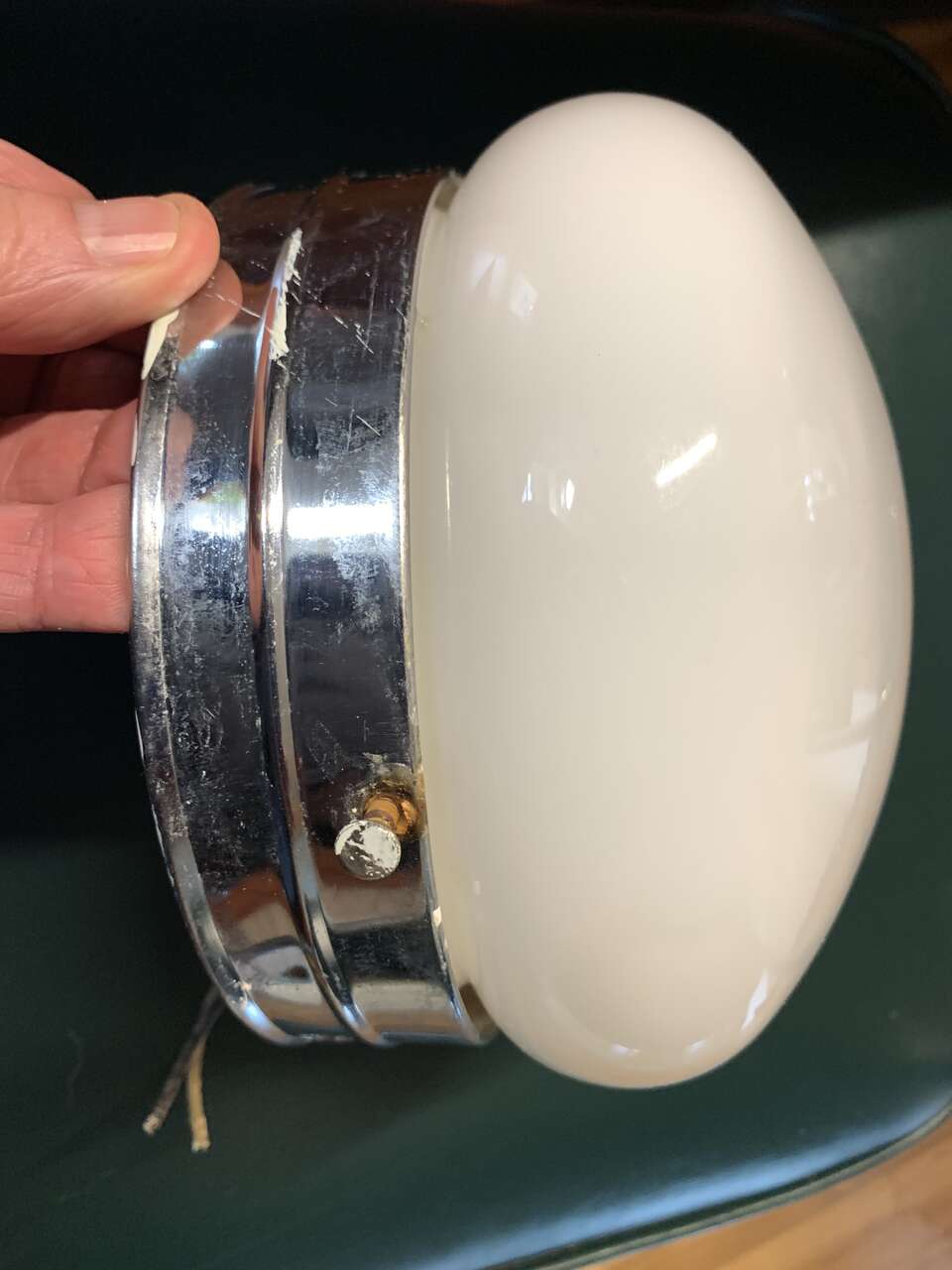 MCM Mid Century Art Deco Ceiling Lampshade