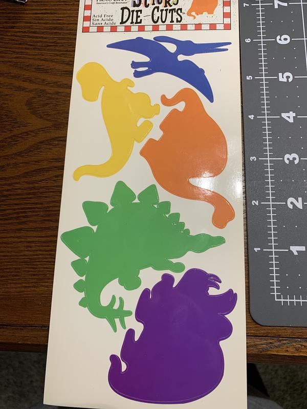 Dinosaur diecut stickers