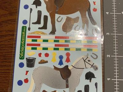 Horse scrapbook stickers