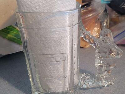 1990s vintage coke glass cup