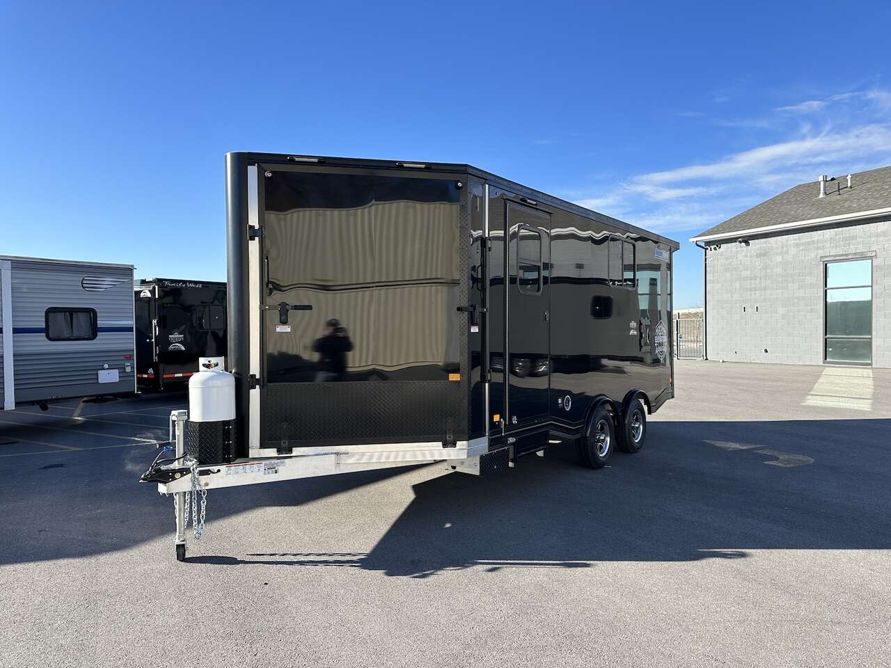 2024 Alcom SPRING BLOWOUT Elevation Tri-Sport Car Hauler 8.5x22 Heated Snow Trailer w/ Boot, Glove, Helmet and Gear Drying!