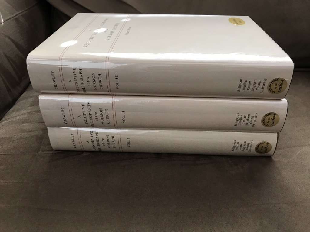 SIGNED Crawley Bibliography Mormon Church