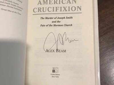 Signed American Crucifixion By Alex Beam